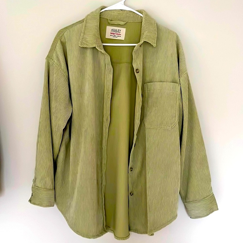 Womens corduroy button up shirt